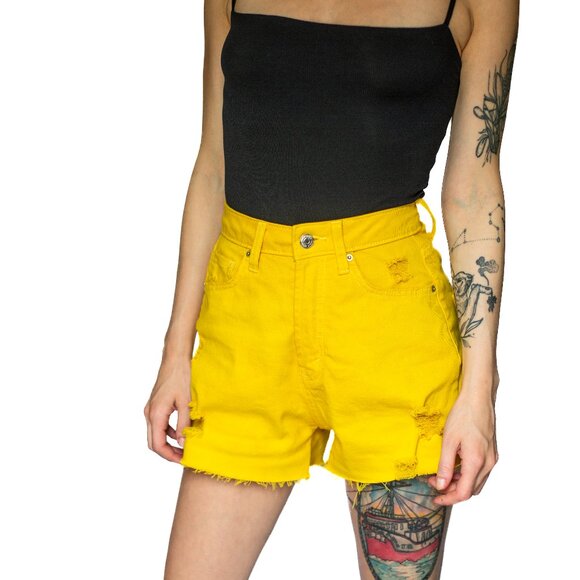 Wild Fable • Size 0 • High Rise Shorts • Yellow - Picture 3 of 12